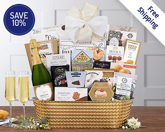 Kiarna California Champagne Assortment Gift Basket Free Shipping 10% Save Original Price is $110